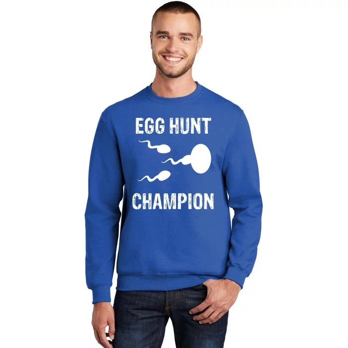 Egg Hunt Champion Funny Dad Easter Pregnancy Announcet Gift Sweatshirt