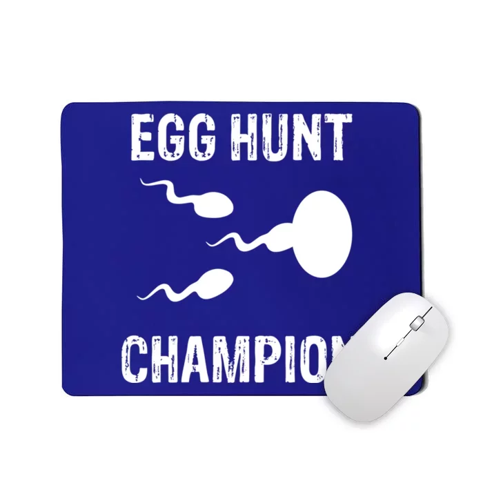 Egg Hunt Champion Funny Dad Easter Pregnancy Announcet Gift Mousepad