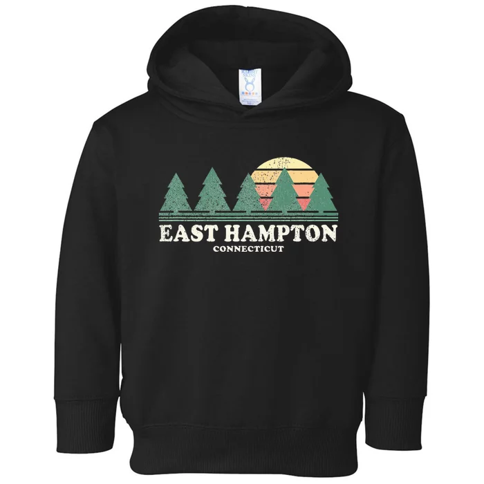 East Hampton Ct Vintage Throwback 70s Toddler Hoodie