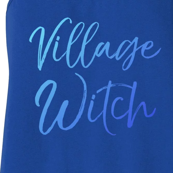 Easy Halloween Costume Cute Funny Village Witch Gift Women's Racerback Tank