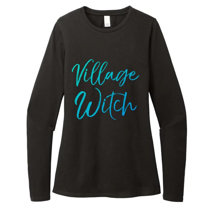 Easy Halloween Costume Cute Funny Village Witch Gift Womens CVC Long Sleeve Shirt