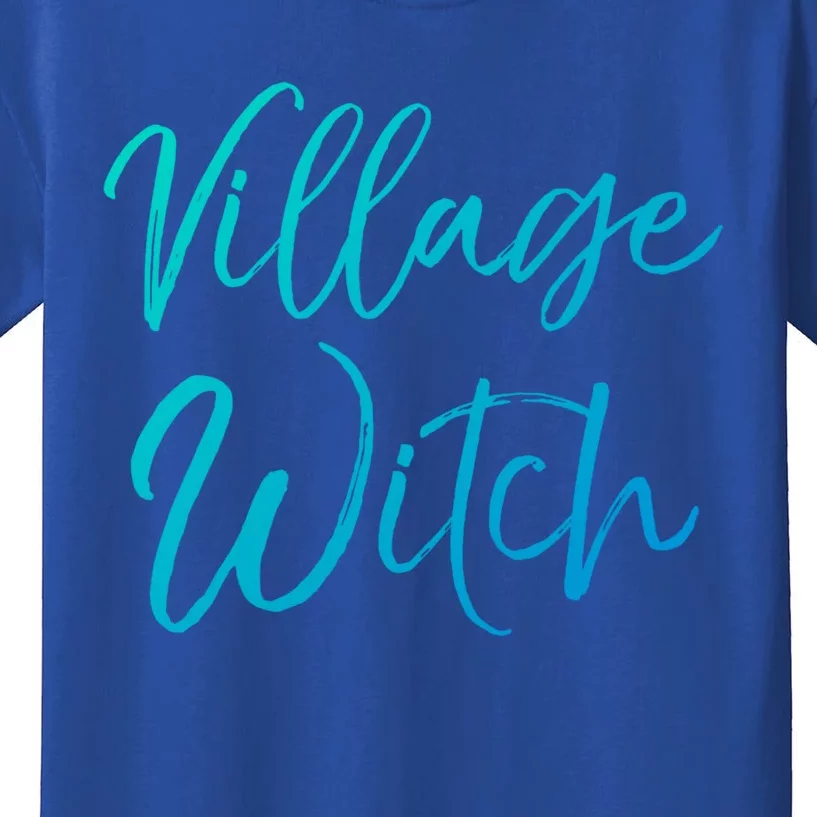 Easy Halloween Costume Cute Funny Village Witch Gift Kids T-Shirt