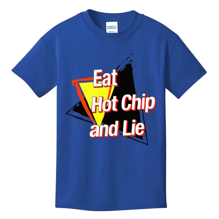 Eat Hot Chip And Lie Funny Kids T-Shirt