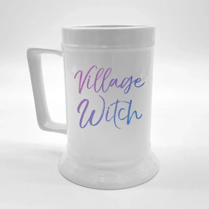 Easy Halloween Costume Cute Funny Village Witch Gift Front & Back Beer Stein