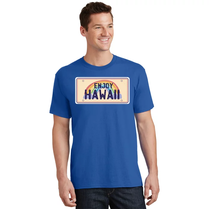 Enjoy Hawaii Car Plate T-Shirt