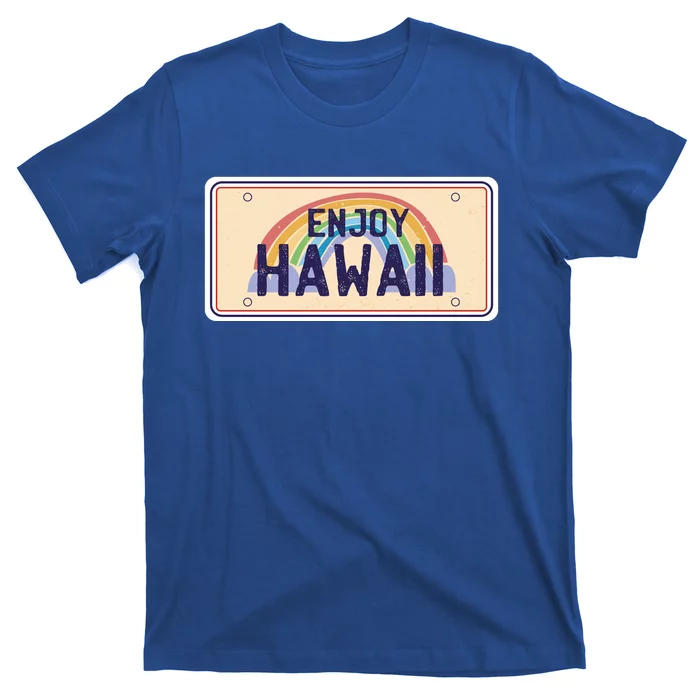 Enjoy Hawaii Car Plate T-Shirt