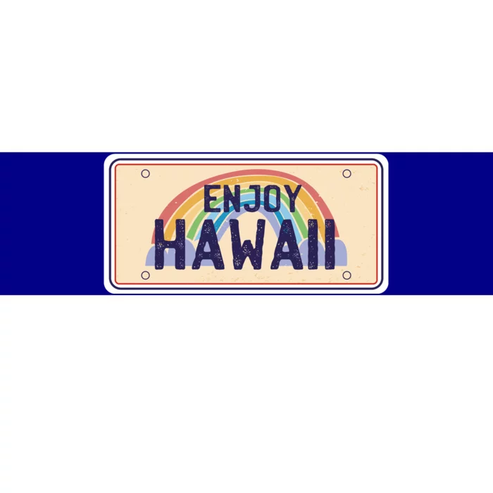 Enjoy Hawaii Car Plate Bumper Sticker