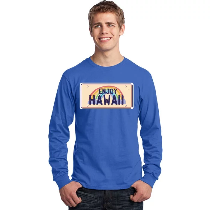 Enjoy Hawaii Car Plate Tall Long Sleeve T-Shirt