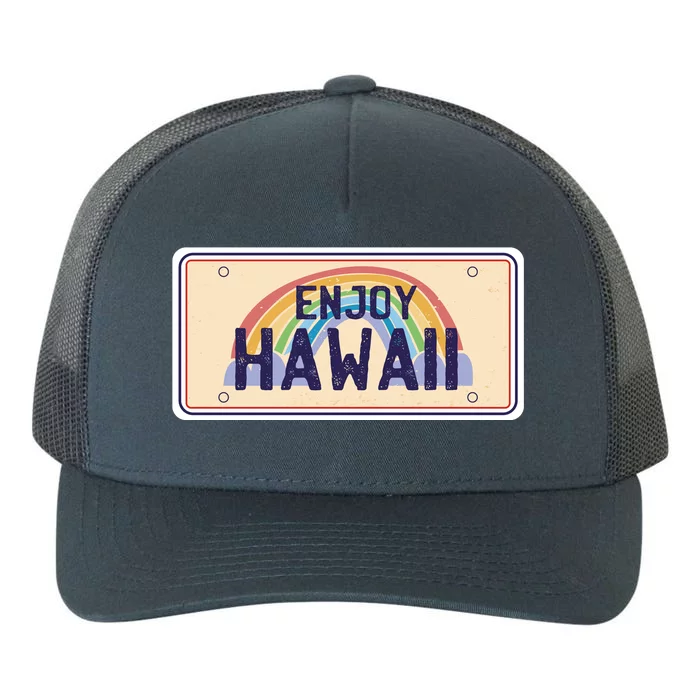 Enjoy Hawaii Car Plate Yupoong Adult 5-Panel Trucker Hat