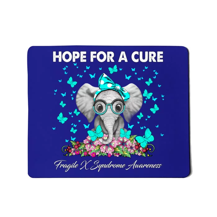 Elephant Hope Cure Fragile X Syndrome Awareness Gift Mousepad