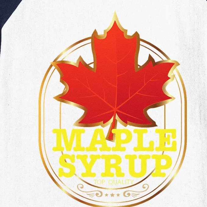 Easy Halloween Costume Maple Syrup Funny Group Costume Baseball Sleeve Shirt