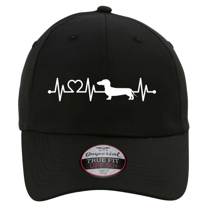 Ecg Heartbeat Dachshund Dackel Teckel For Dog Owners Gift The Original Performance Cap