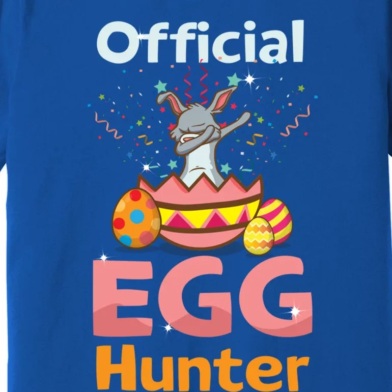 Egg Hunter Dabbing Rabbit Design Easter Egg Cool Gift Premium T-Shirt