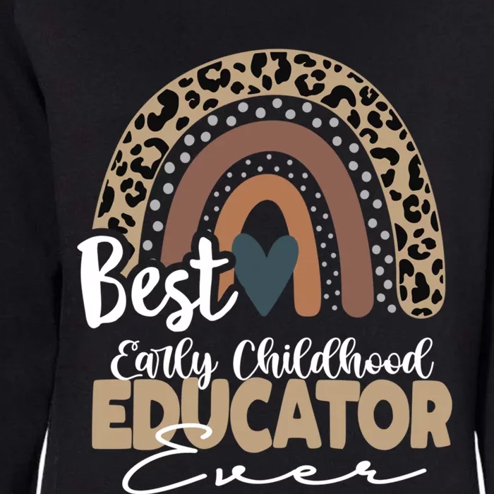 Early Hood Educator Boho Rainbow Teacher Appreciation Gift Womens California Wash Sweatshirt