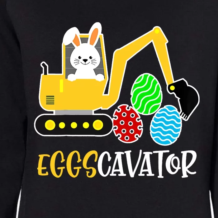 EggsCavator Happy Easter Funny Excavator Hunting Egg Gifts Womens California Wash Sweatshirt