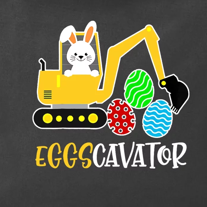 EggsCavator Happy Easter Funny Excavator Hunting Egg Gifts Zip Tote Bag