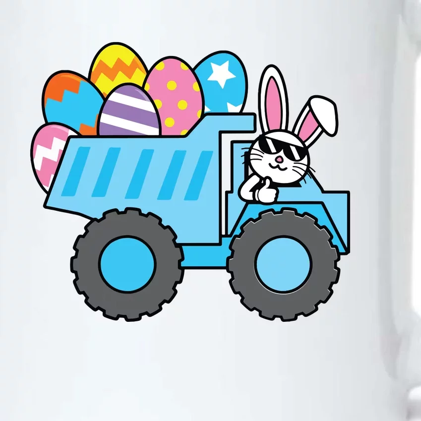 Easter Happy Easter Bunny Truck Construction Black Color Changing Mug