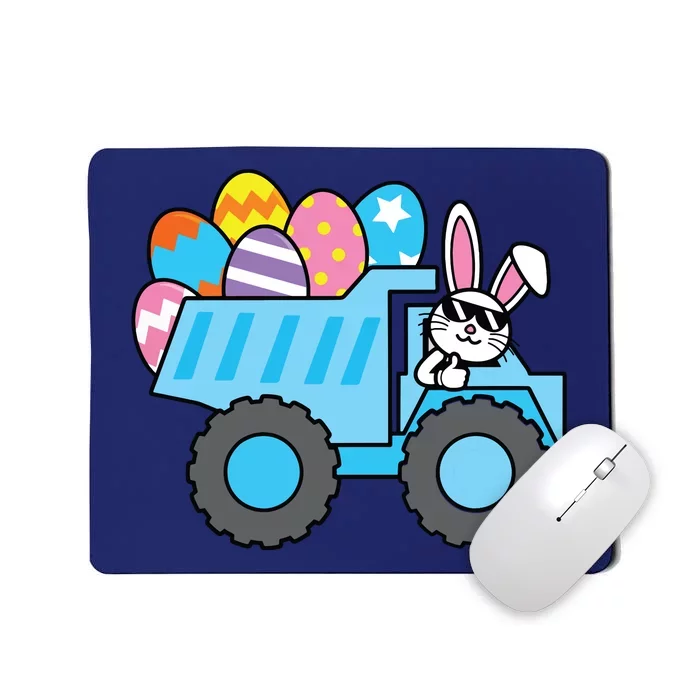 Easter Happy Easter Bunny Truck Construction Mousepad