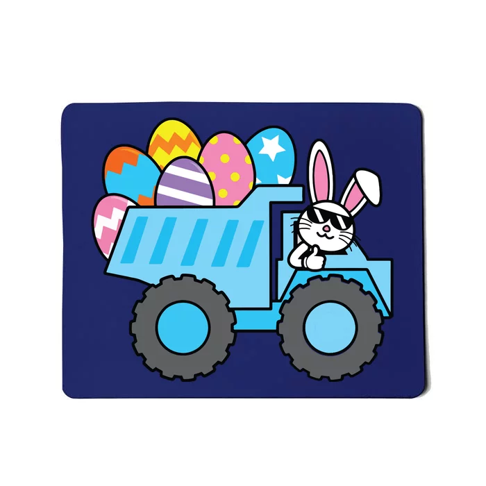 Easter Happy Easter Bunny Truck Construction Mousepad