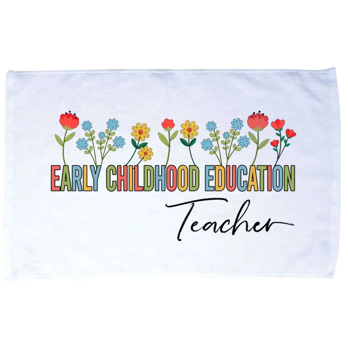 Early Hood Education Teacher Wildflowers Back To School Meaningful Gift Microfiber Hand Towel