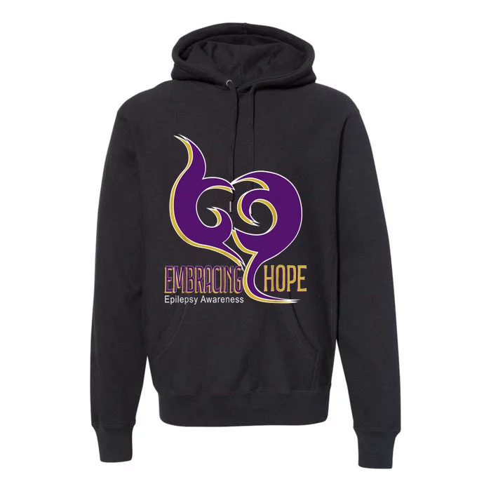 Embracing Hope Epilepsy Awareness Prevent Epilepsy Premium Hoodie