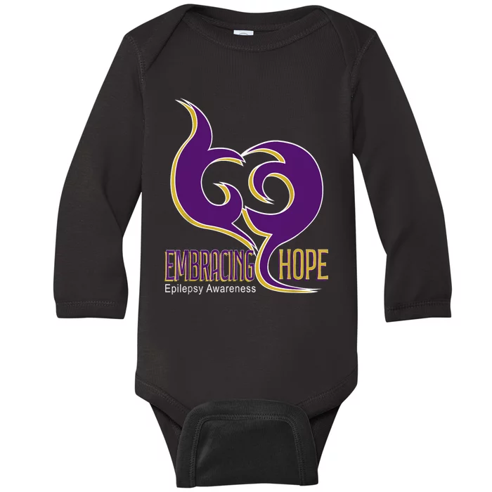 Embracing Hope Epilepsy Awareness Prevent Epilepsy Baby Long Sleeve Bodysuit