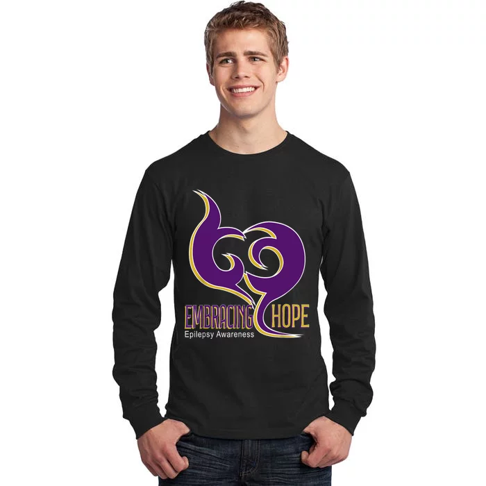 Embracing Hope Epilepsy Awareness Prevent Epilepsy Tall Long Sleeve T-Shirt