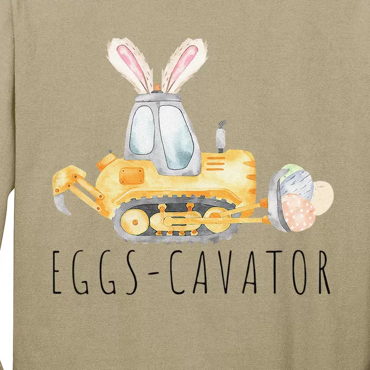 Eggscavator Happy Easter Funny Excavator Hunting Egg Long Sleeve Shirt