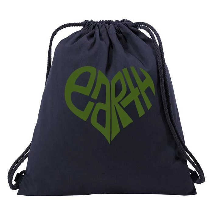 Earth Heart Drawstring Bag