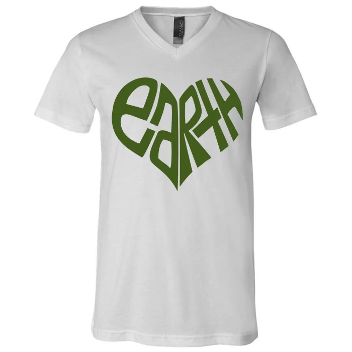 Earth Heart V-Neck T-Shirt