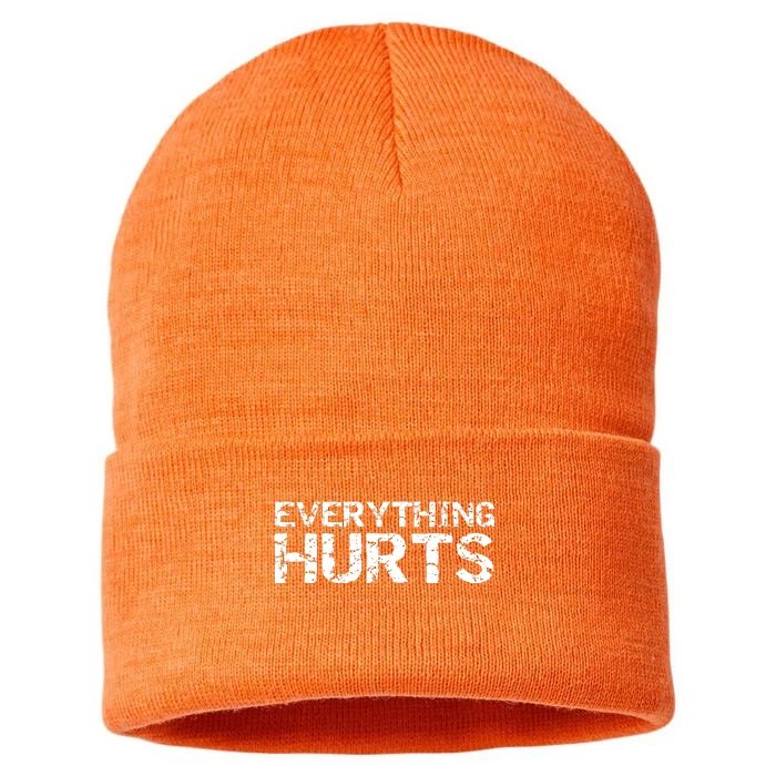 Everything Hurts Sustainable Knit Beanie