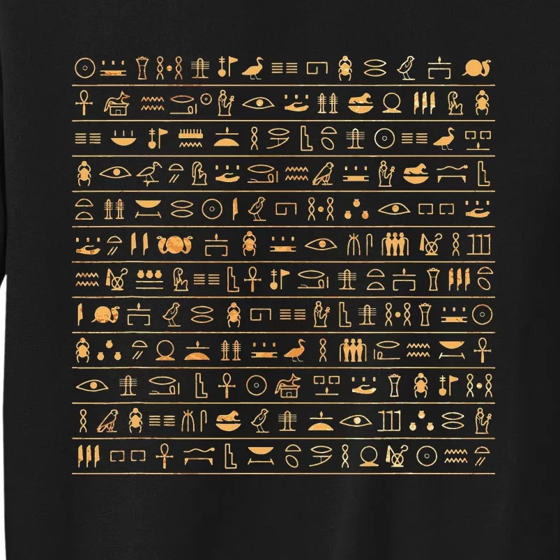 Egypt Hieroglyphs Egyptian Tall Sweatshirt