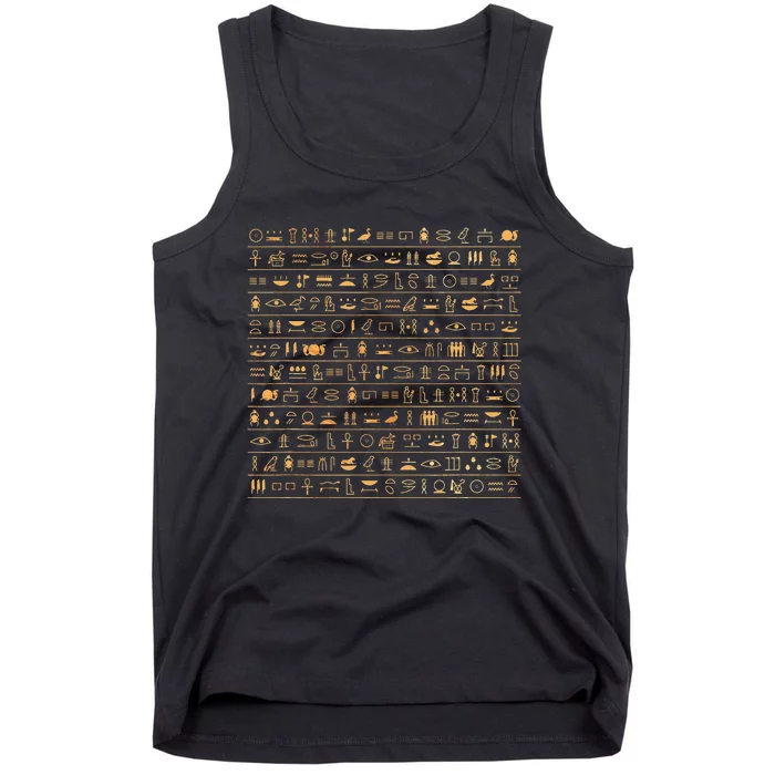 Egypt Hieroglyphs Egyptian Tank Top