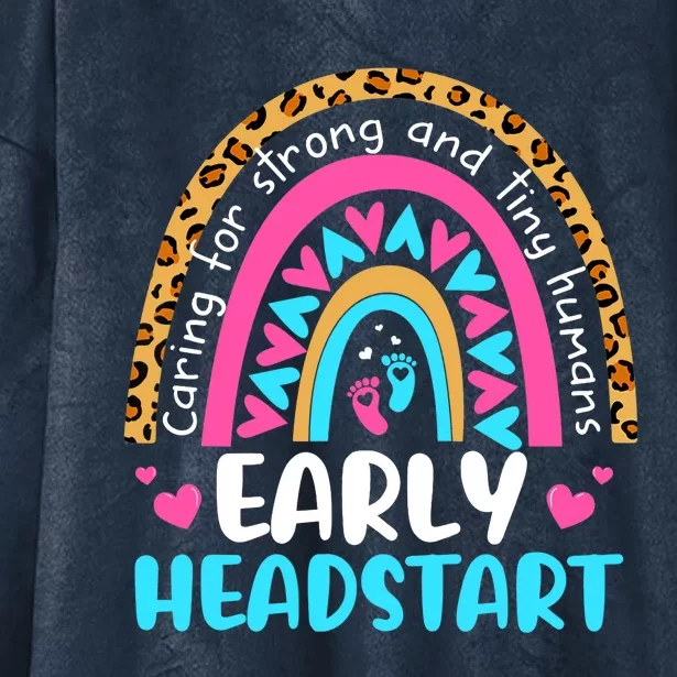 Early Headstart Early Childhood Edu Teacher Back To School Hooded Wearable Blanket