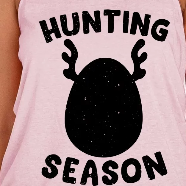 Egg Hunting Easter Season Hunter Gift Women's Knotted Racerback Tank