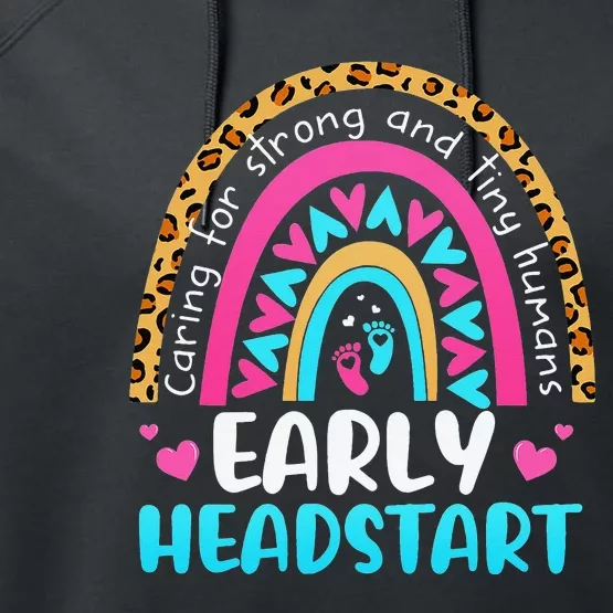 Early Headstart Early Childhood Edu Teacher Back To School Performance Fleece Hoodie