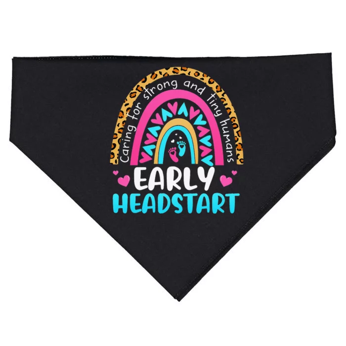 Early Headstart Early Childhood Edu Teacher Back To School USA-Made Doggie Bandana