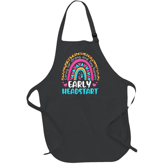 Early Headstart Early Childhood Edu Teacher Back To School Full-Length Apron With Pocket