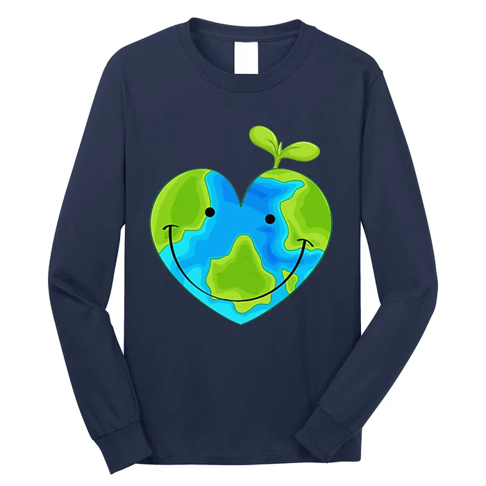 Earth Heart Earth Day Long Sleeve Shirt