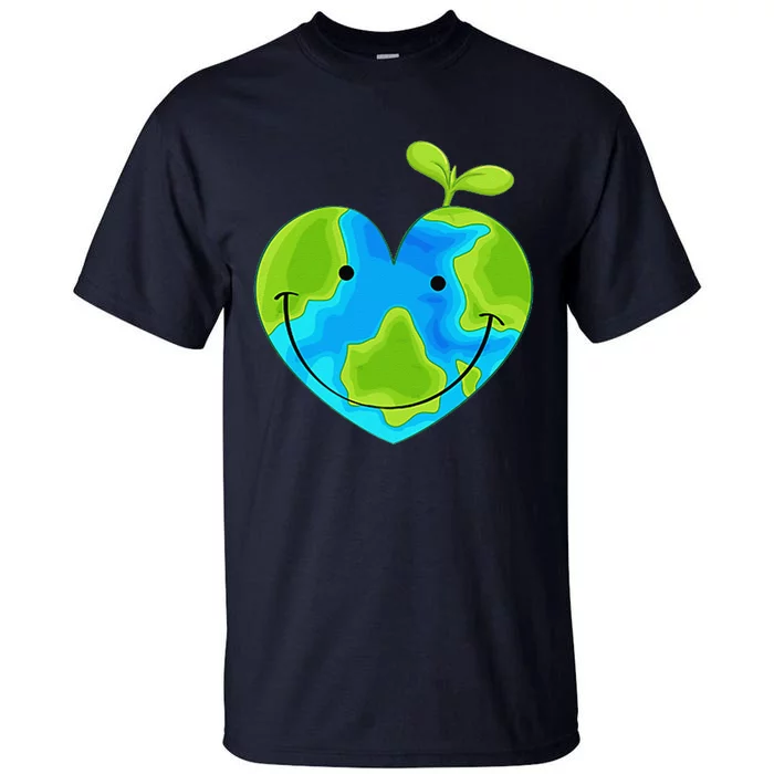 Earth Heart Earth Day Tall T-Shirt