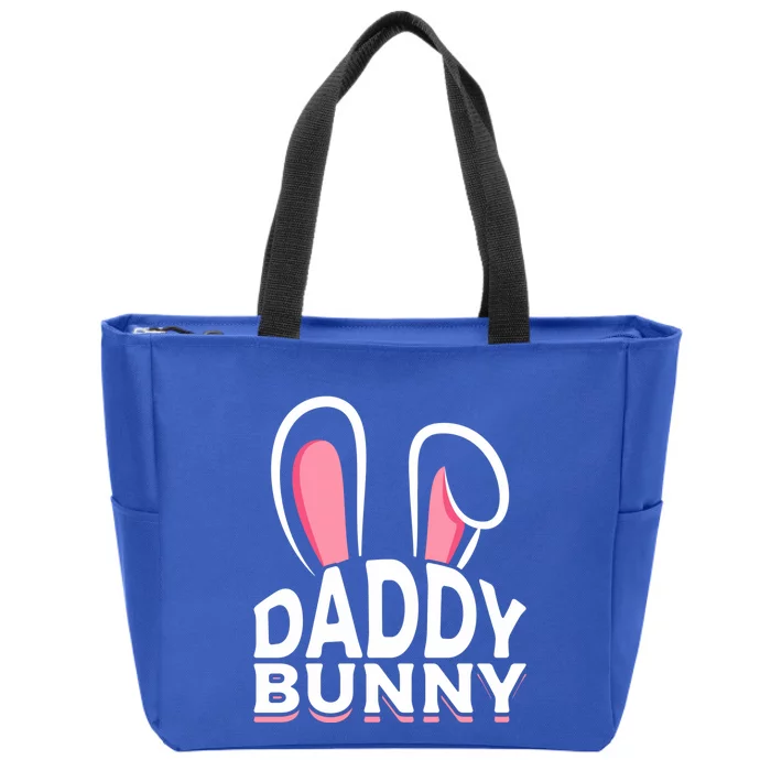 Easter Husband Easter Father Daddy Bunny Easter Dad Bunny Cool Gift Zip Tote Bag