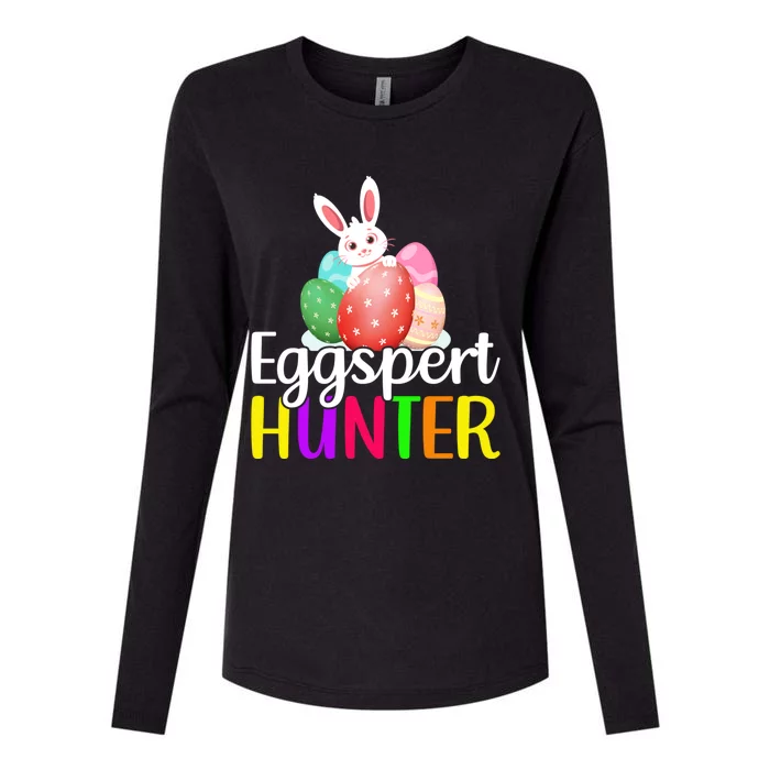 Eggspert Hunter Easter Eggs Happy Easter Day Cute Gift Womens Cotton Relaxed Long Sleeve T-Shirt