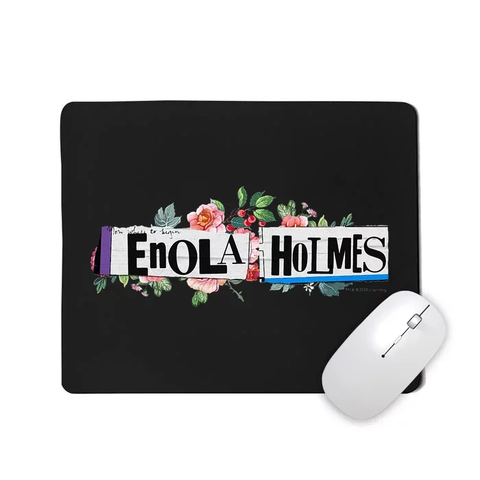 Enola Holmes Floral Mousepad