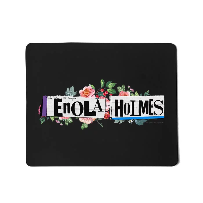 Enola Holmes Floral Mousepad