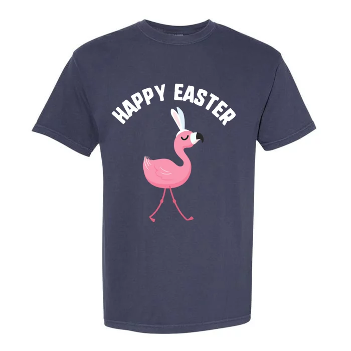 Easter Happy Flamingo Bunny Ears Pink Eggs Undefined Gift Garment-Dyed Heavyweight T-Shirt