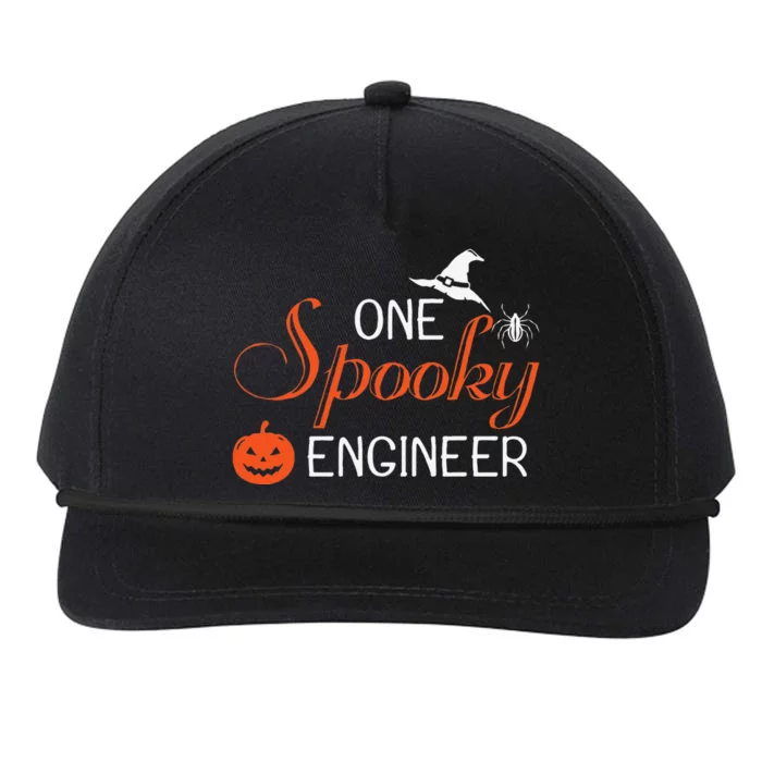 Engineer Halloween Funny Spooky Gift Snapback Five-Panel Rope Hat