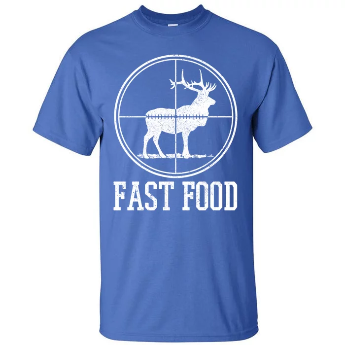 Elk Hunting Fast Food Funny Deer Hunter Gift Tall T-Shirt