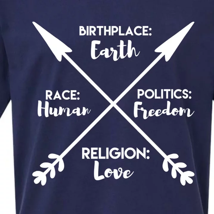 Earth Hu Freedom Love Gift Happiness Month Tee Gift Sueded Cloud Jersey T-Shirt