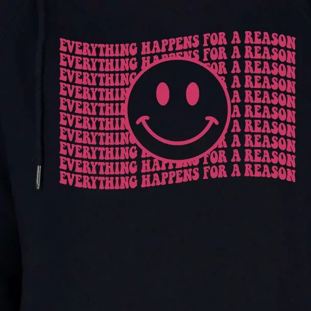 Everything Happen For A Reason Hoodie Womens Funnel Neck Pullover Hood