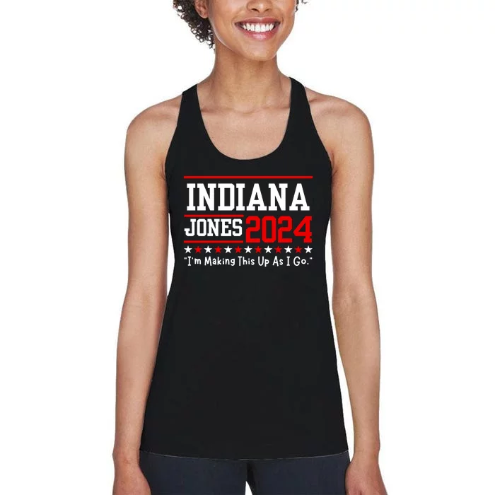 Election Humor For President Exlporer 1980s Women's Racerback Tank